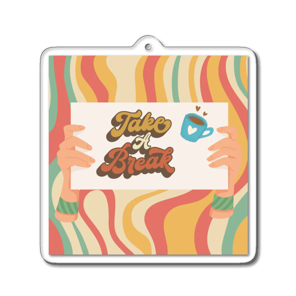 Cafe Mokaのティータイム Acrylic Key Chain