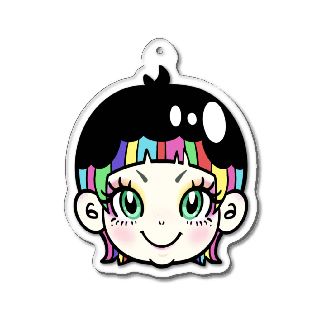 🌈スーパーラッキィ🌈のにじいろ Acrylic Key Chain