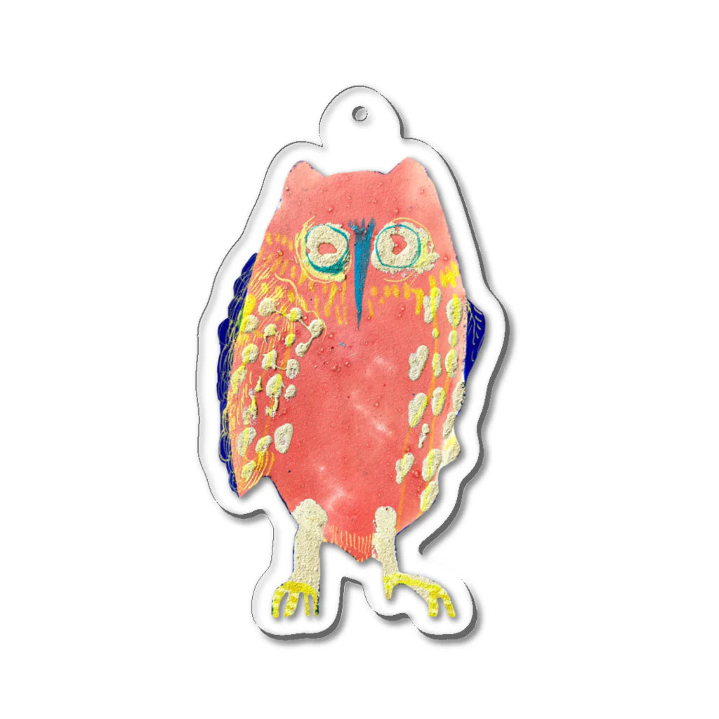 フクロウの住処　by atelier kinaのフクロウももちゃん Acrylic Key Chain