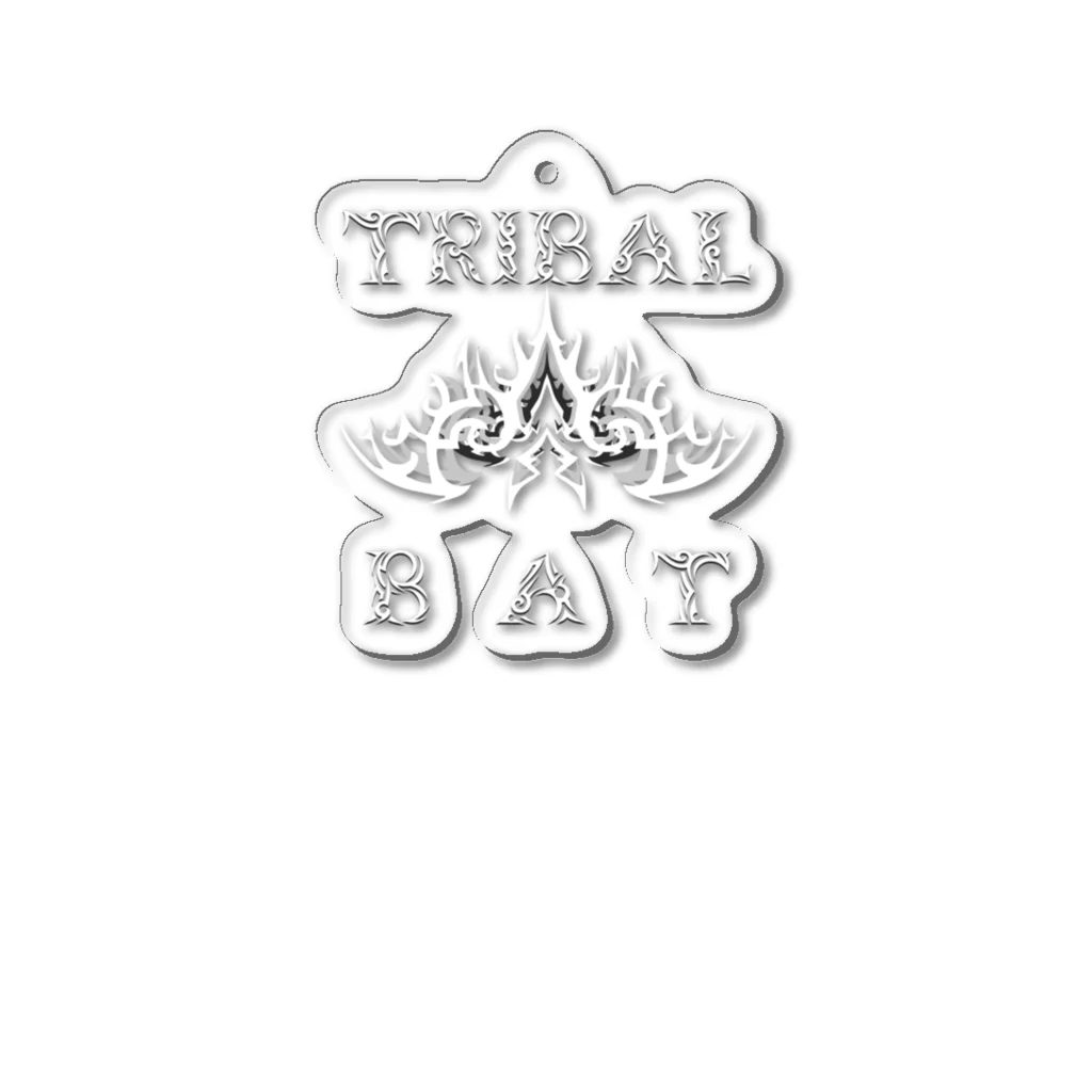 Ａ’ｚｗｏｒｋＳのTRIBAL☆BAT LAYERED WHT Acrylic Key Chain