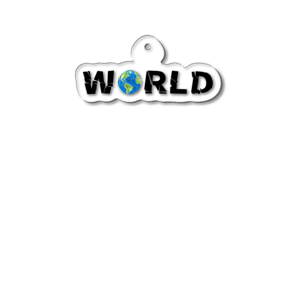 Ａ’ｚｗｏｒｋＳのWORLD(英字＋１シリーズ) Acrylic Key Chain