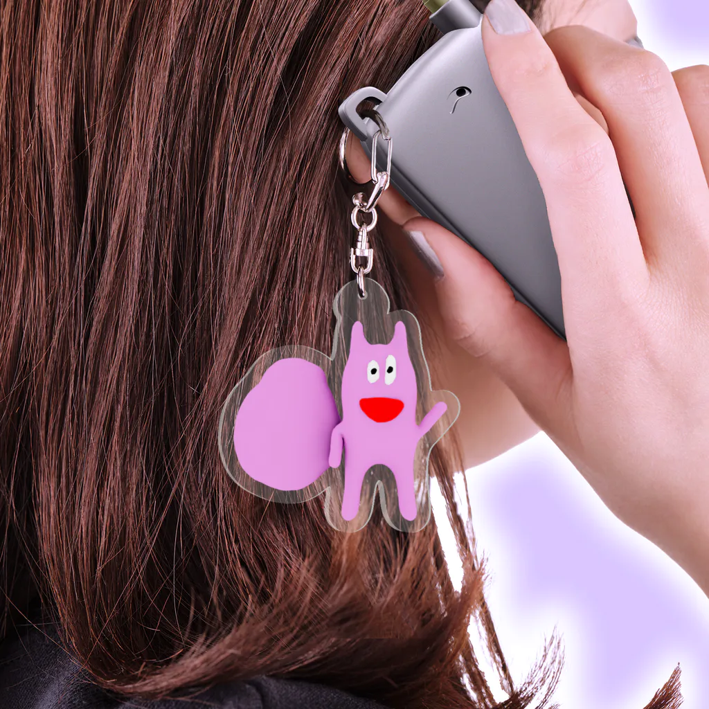 やさしさパークタウンのリス3D Acrylic Key Chain