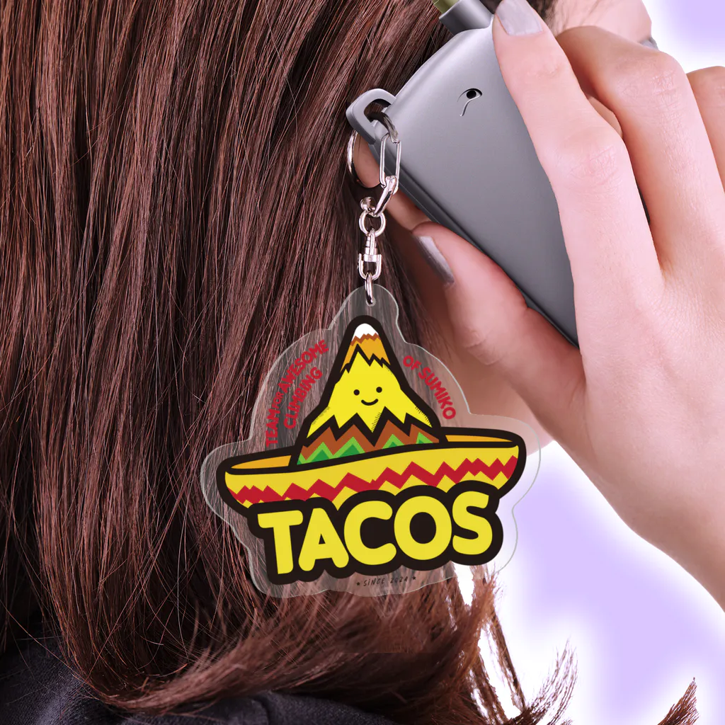 eVerY dAY,CHeAT dAY!の素晴らしい登山チーム「タコス」のグッズ Acrylic Key Chain