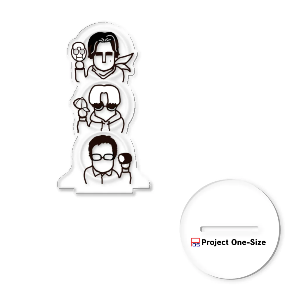 Project One-Sizeの３人の個性だんご Acrylic Stand