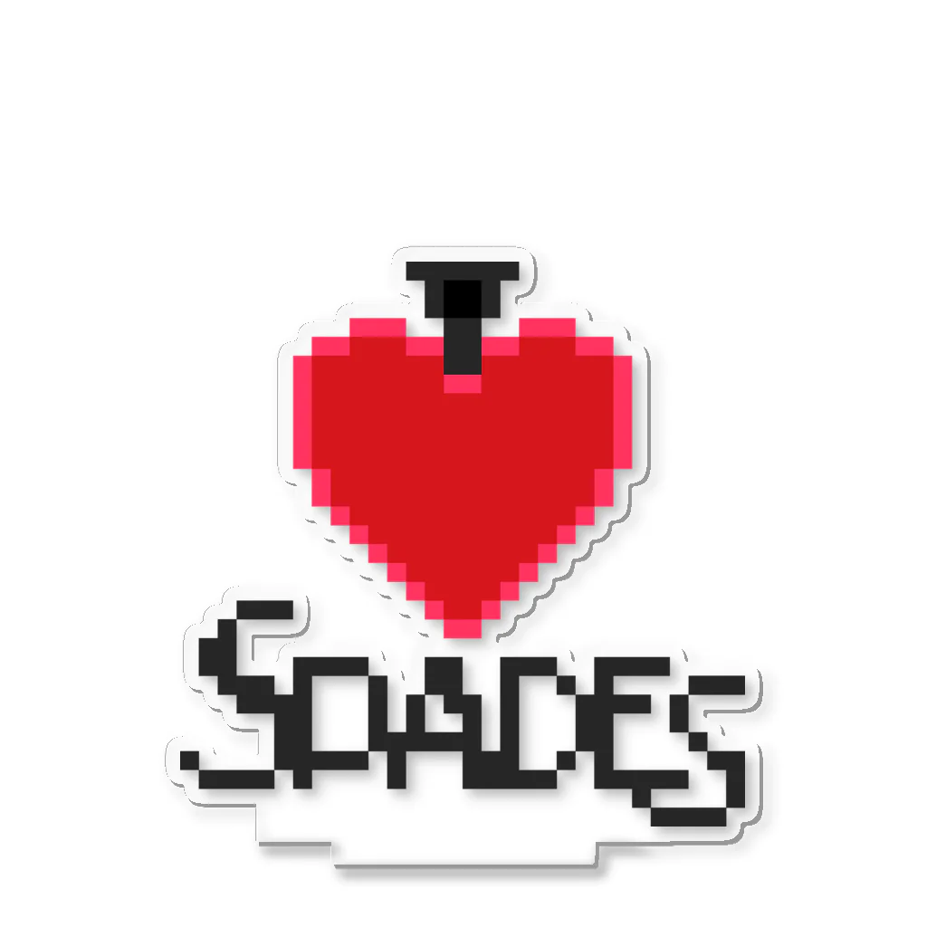 SPADES【公式】のSPADESロゴ ドットver アクリルスタンド