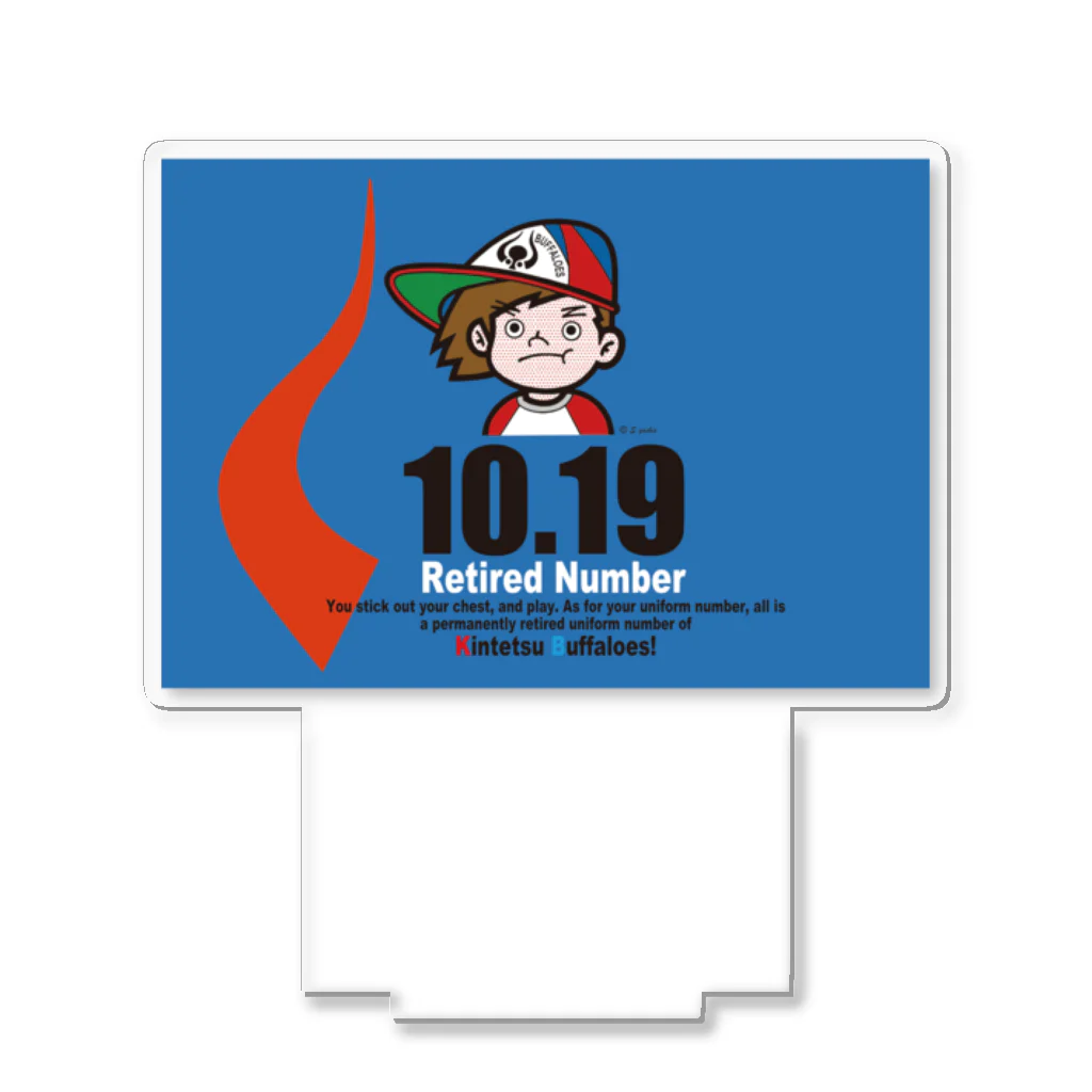 バッファ君  goods【近鉄バファローズ／1976-1996】の10.19【バッファ君：青】 Acrylic Stand