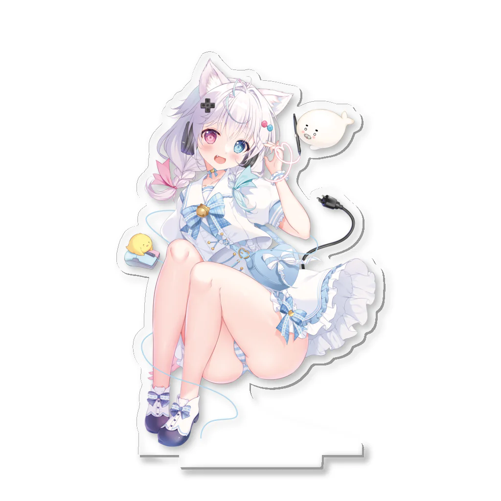 みけおうのVのみけおうちゃん（夏の私服） Acrylic Stand