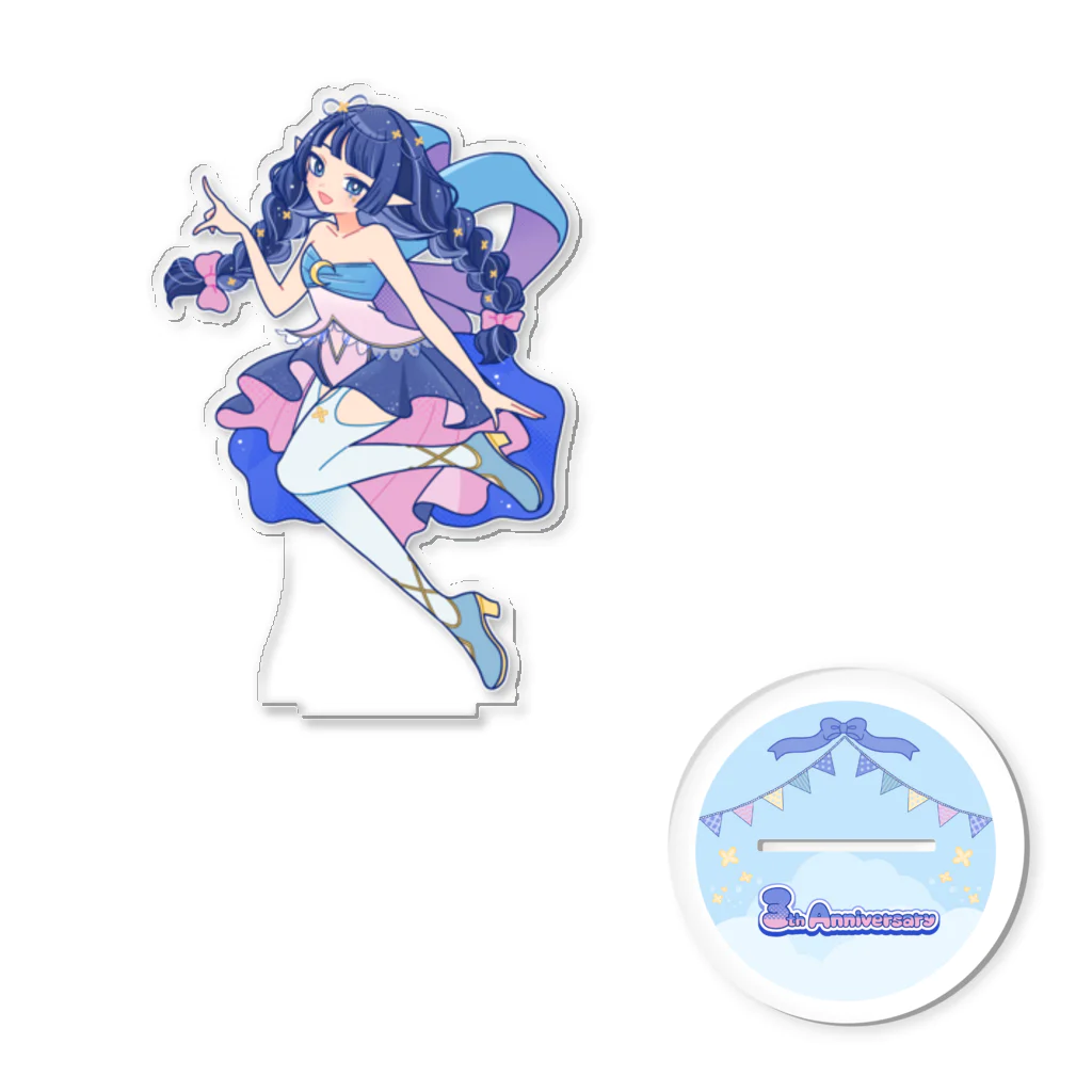 blue moon Goods Storeの３th Anniversary アクリルグッズ 月玖藍 Acrylic Stand