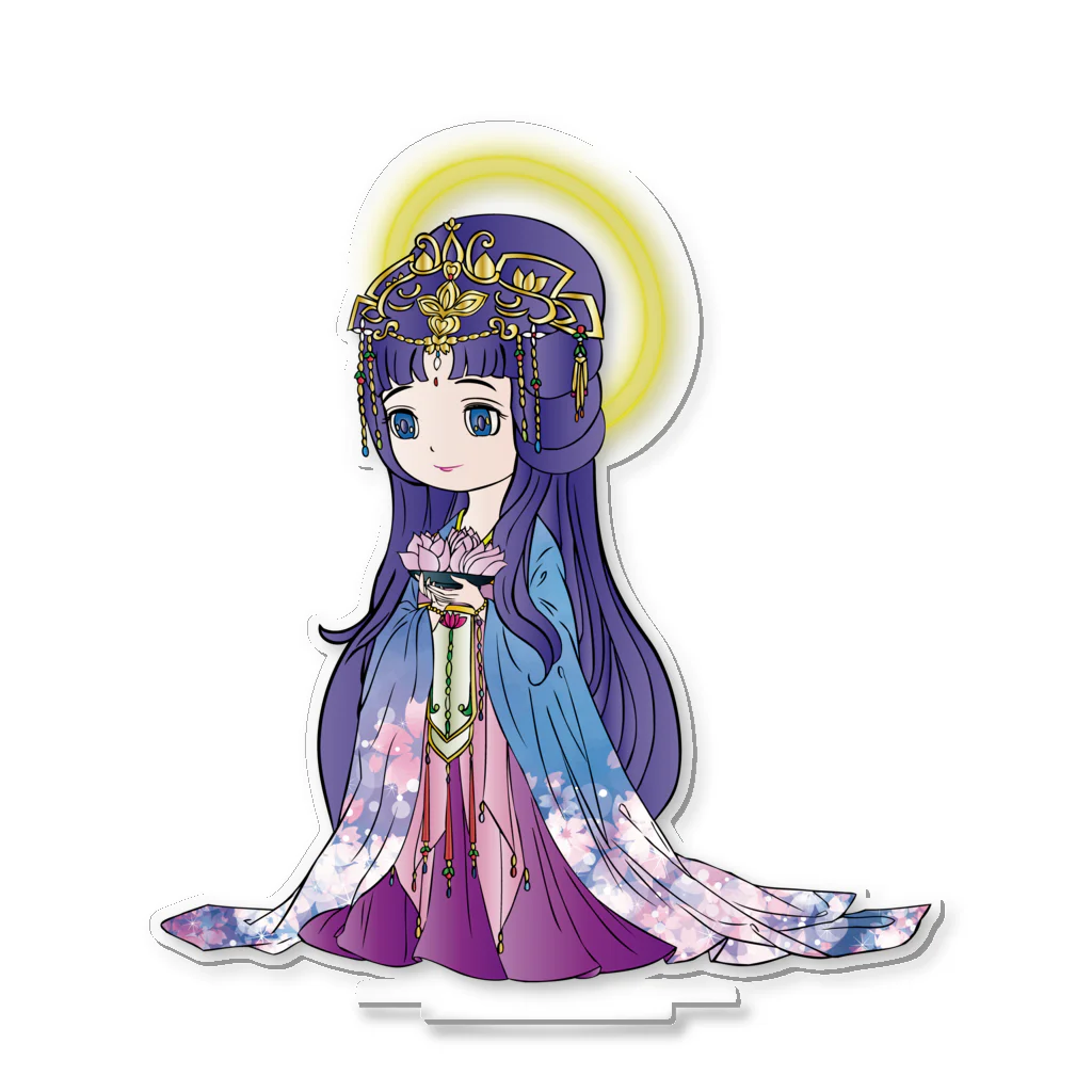 白文庫の【丙烯仏】姫吉祥天（びんしぶつ/アクリル仏像） Acrylic Stand