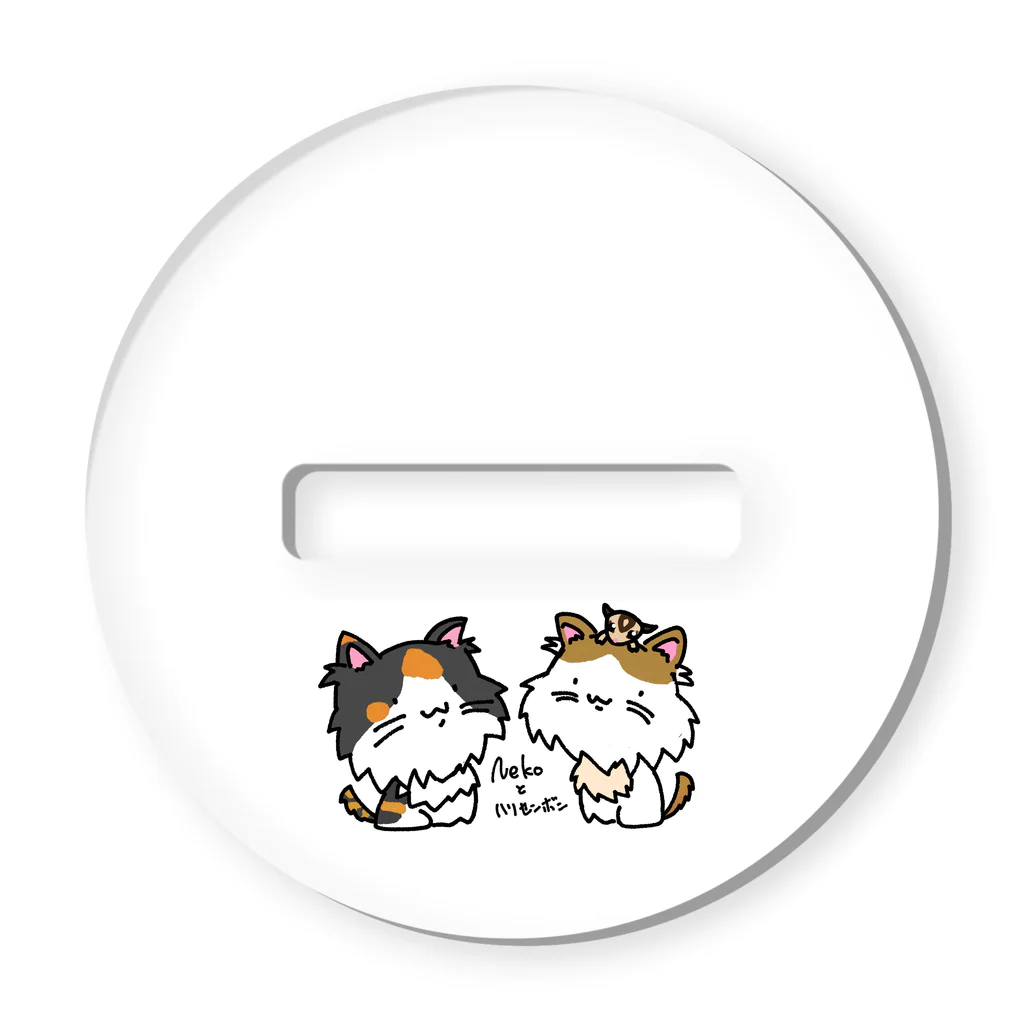 猫とハリセンボン🚗車中泊の旅の猫ハリ家の主役達 Acrylic Stand