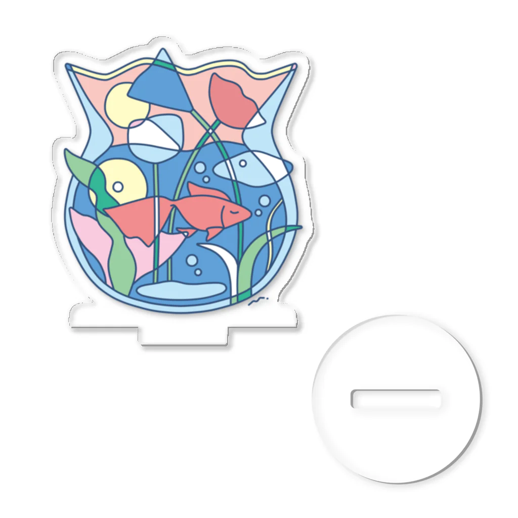 引ききき出し屋のぷかぷか金魚 Acrylic Stand