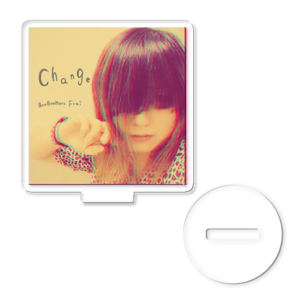 ぶんぶんまるふみ（ぶんちゃん）のデジタルシングル「Change」ジャケット写真 Acrylic Stand