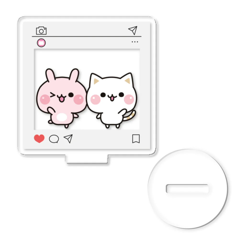 DECORの気づかいのできるネコ　SNSでシェアver. アクリルスタンド