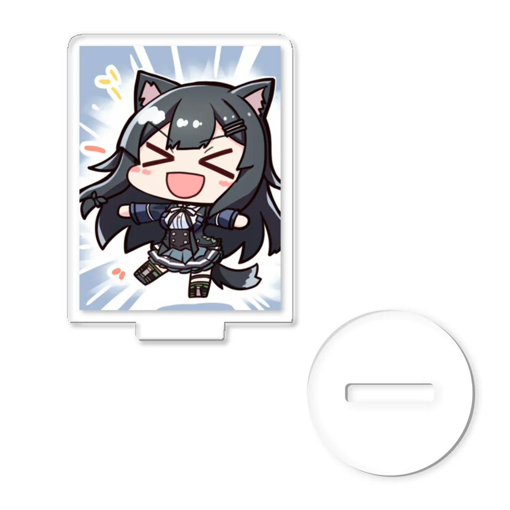 Fragment【フラグメント】のBIGSmile黒猫ちゃん Acrylic Stand