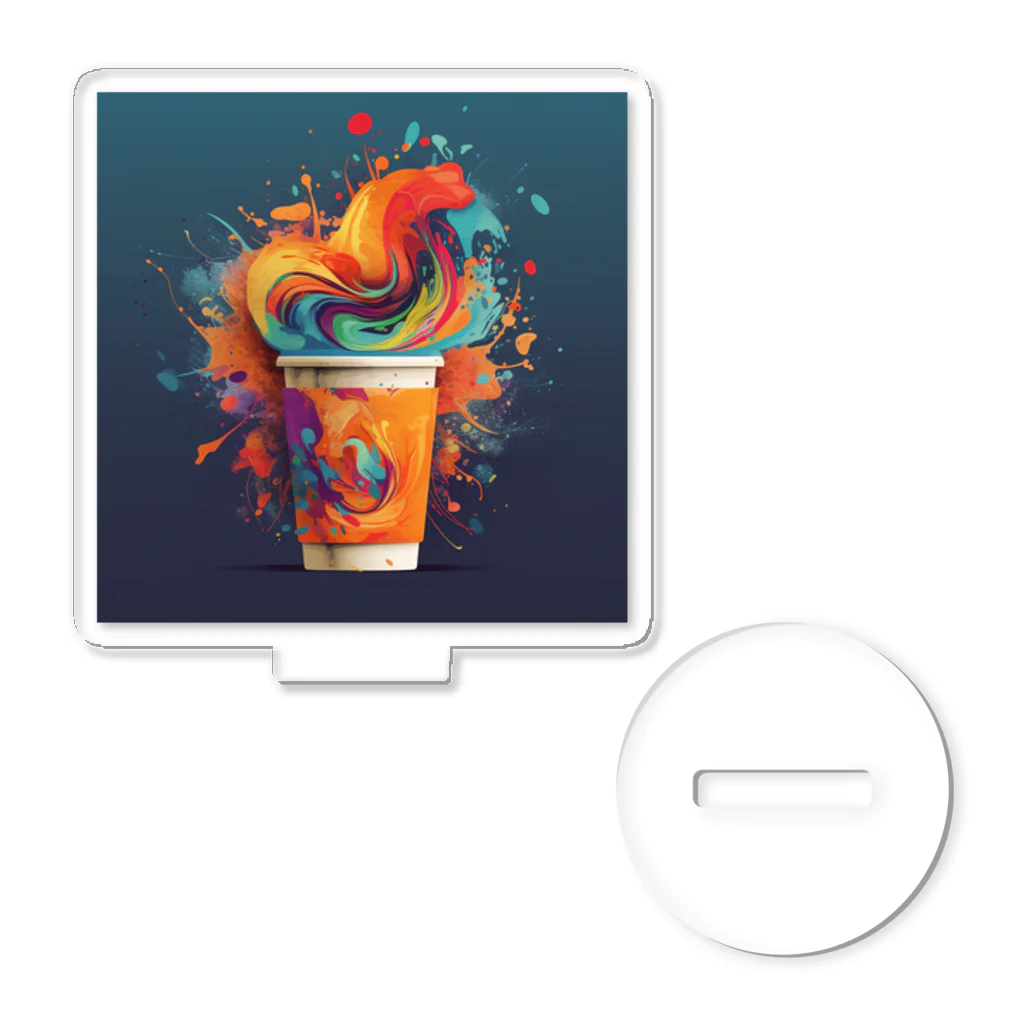 CoffeePixelのPixelBrew Cup（ピクセルブリューカップ） - クリエイティブな一杯で毎日を彩ろう アクリルスタンド