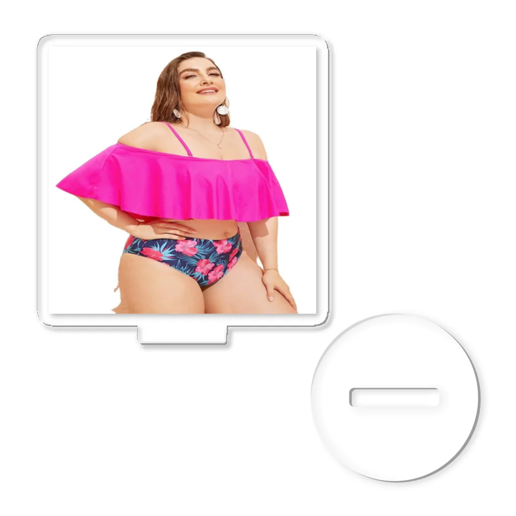 japanshopeesのBinary shopping    Plus Size Swimwear Women High Waist Swimsuit Triumph lingerie Acrylic Stand