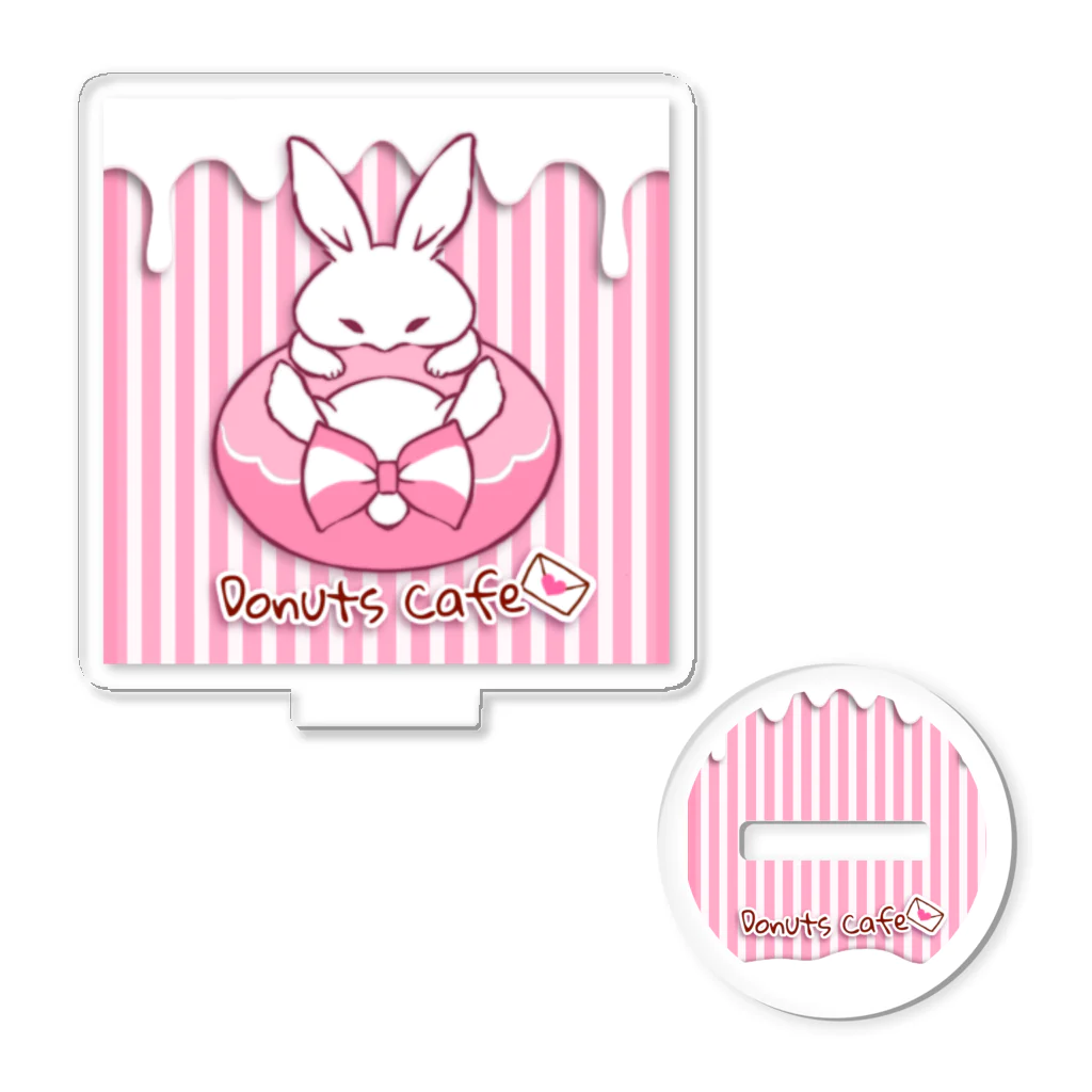 ぽいどのゆめかわroomのどーなつあにまる(うさぎ) Acrylic Stand