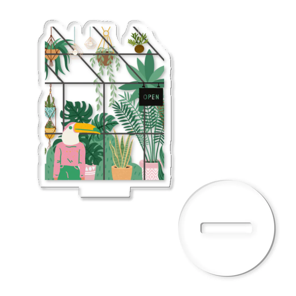 ちゃんごんのおうちの南国の観葉植物店 Acrylic Stand