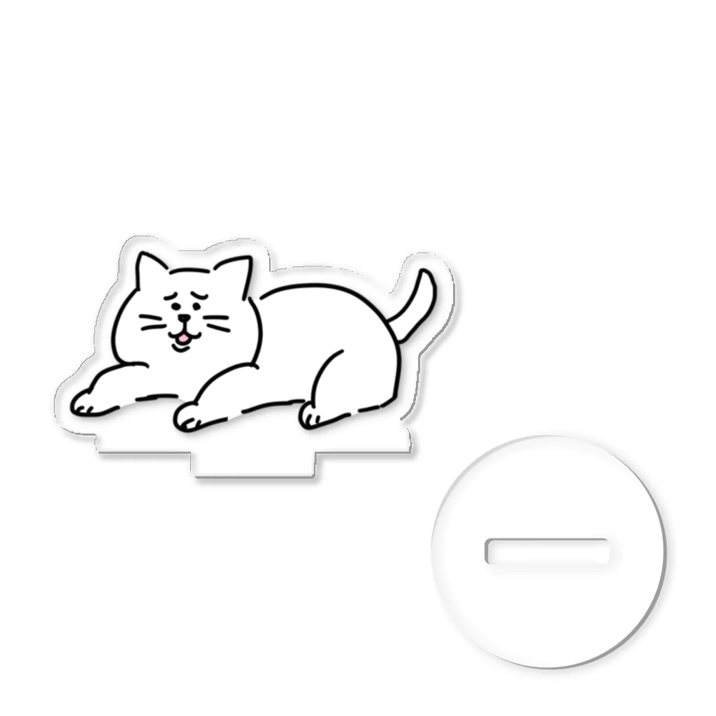 にこみもちのやつの苦笑い猫 Acrylic Stand