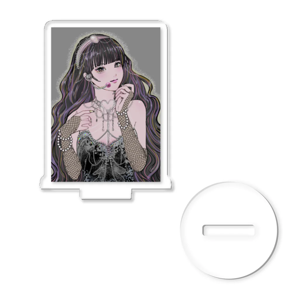 MIORI STOREのアイドルちゃん(黒) Acrylic Stand