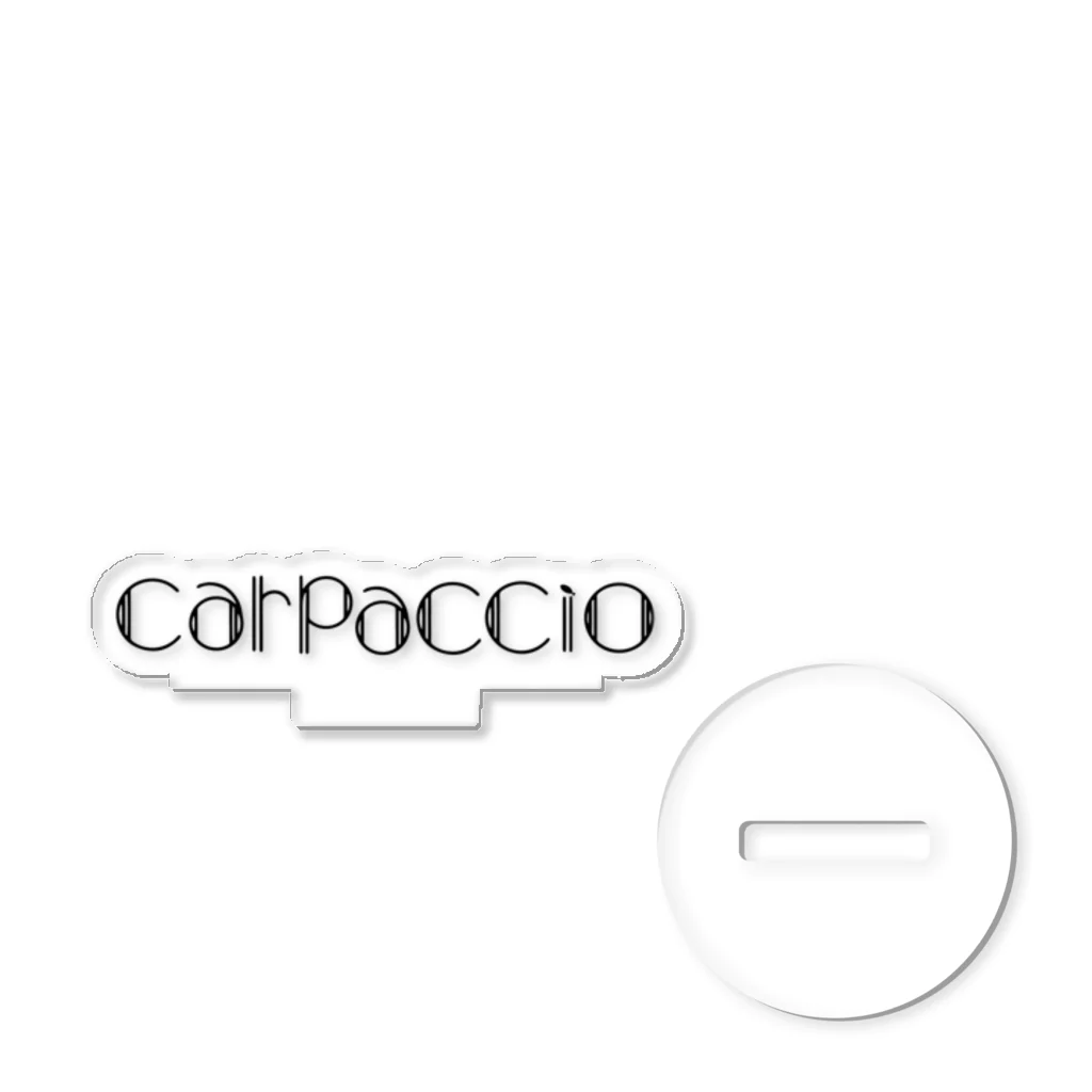 carpaccioのcarpaccioのロゴ Acrylic Stand