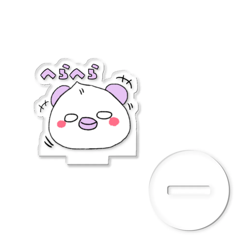 すこし変でもいいじゃない。しろめだものショップのへらへらアクリルスタンド Acrylic Stand