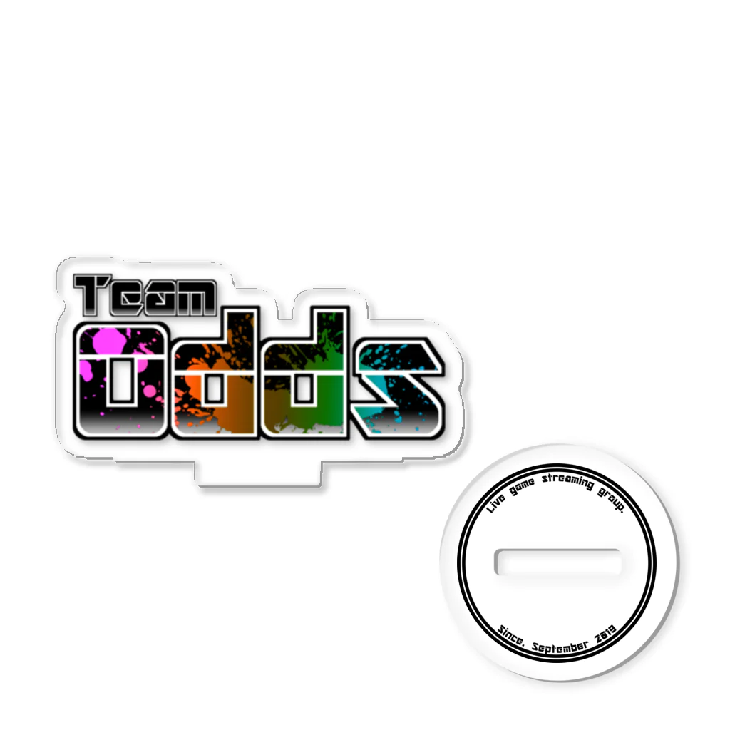 TeamOdds‐チームオッズ‐のTeamOdds ブラックロゴマーク アクリルスタンド