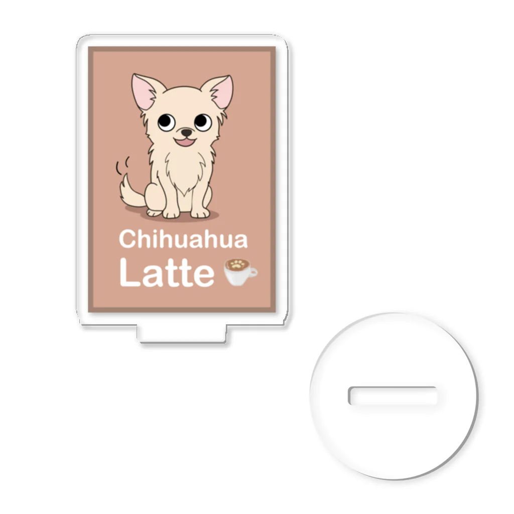 Bordercollie StreetのCh-Latte-1 Acrylic Stand