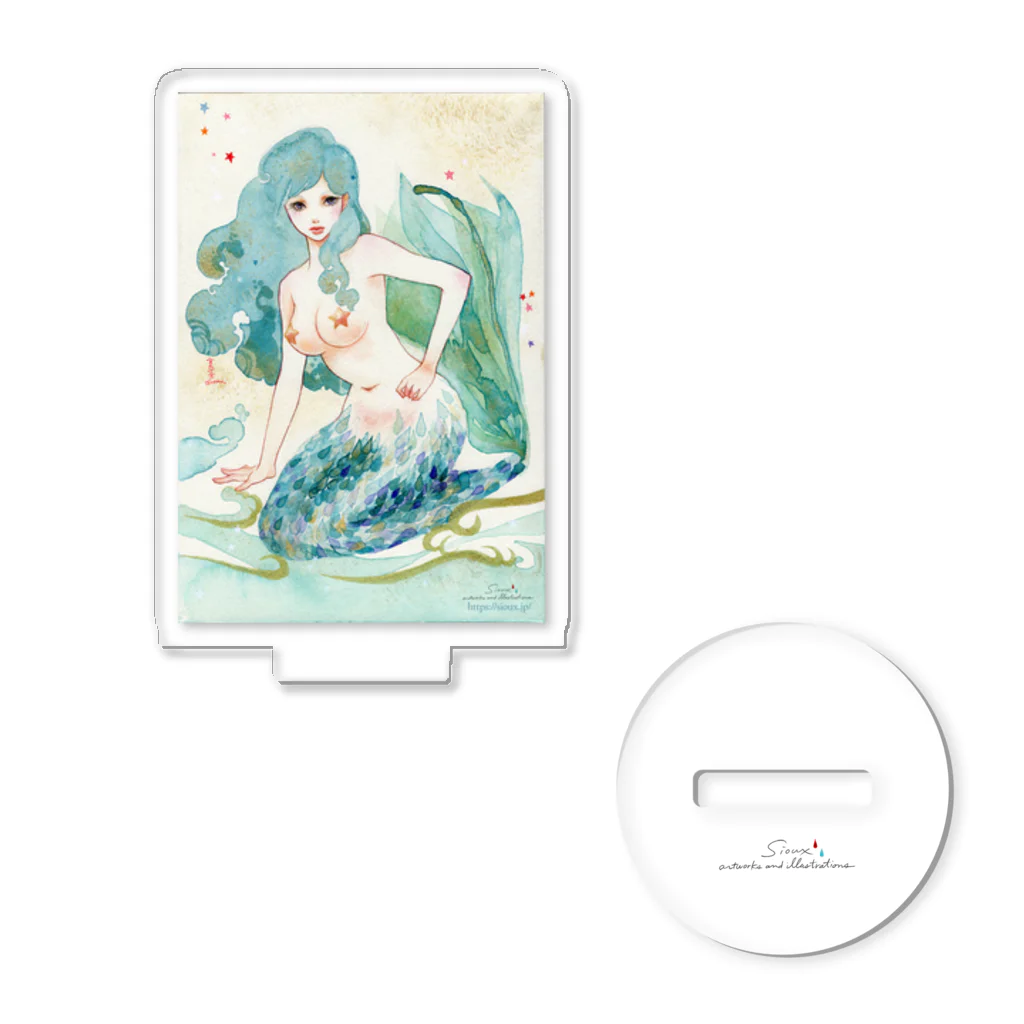 水彩少女の[人魚の歌  3番目の姉 ] Acrylic Stand