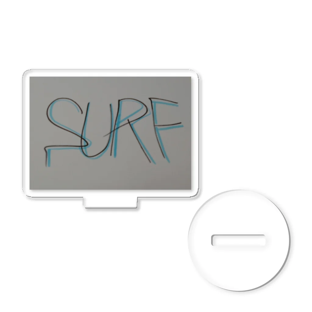 SURF810のSURF 文字(青影) Acrylic Stand