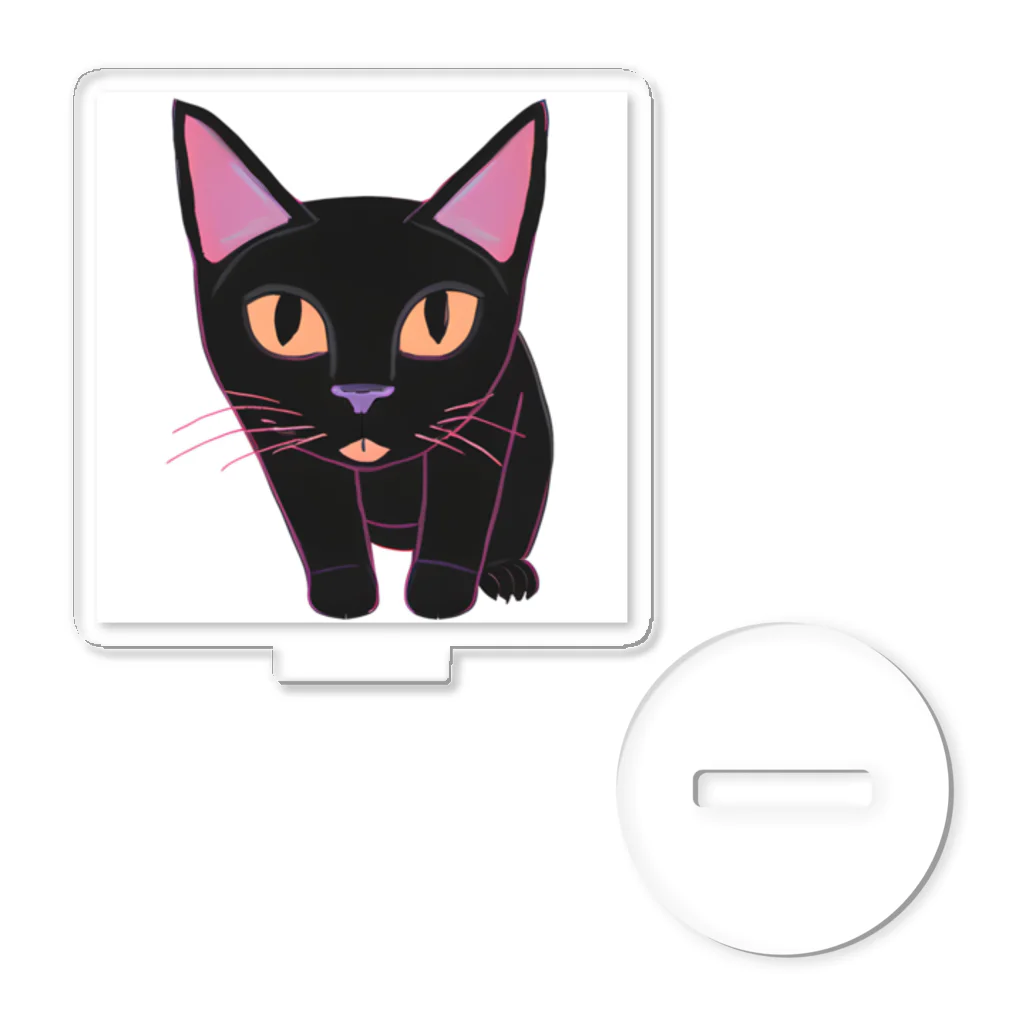 gatto solitario(物寂しげな猫)の黒猫 Acrylic Stand