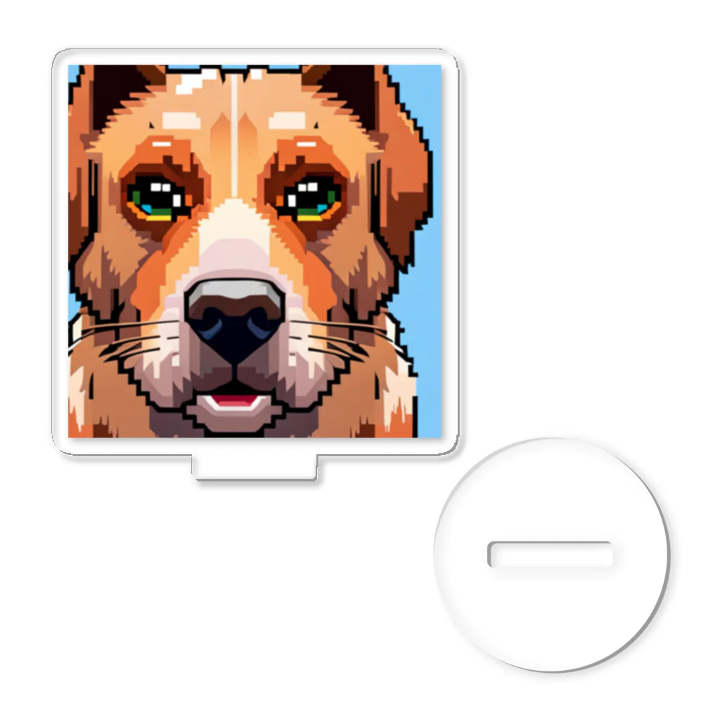 getprizeのドット絵の犬 アクリルスタンド