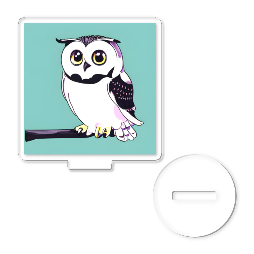 Owlのキュートなフクロウ アクリルスタンド