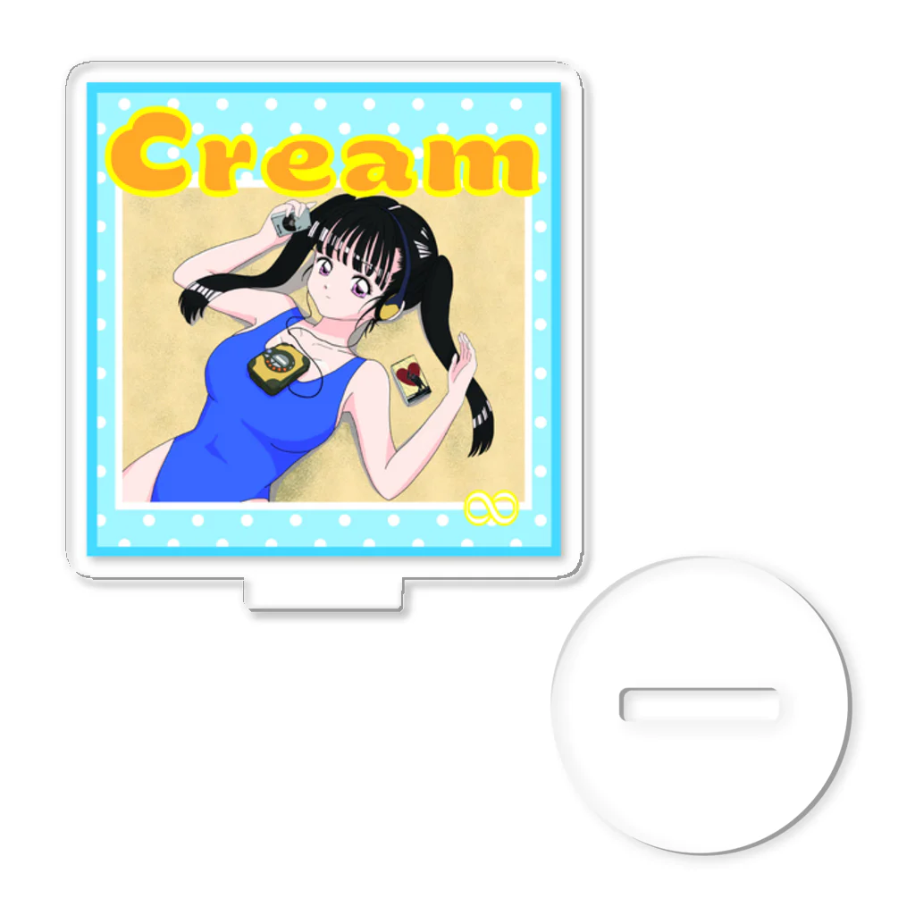 Japanolofi_RecordsのJapanolofi Records 42th Cream Goods アクリルスタンド