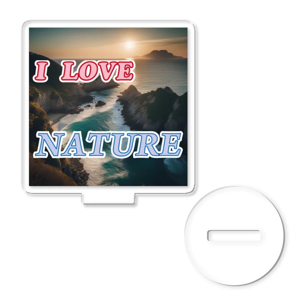 wataru-ingのI LOVE NATURE Acrylic Stand