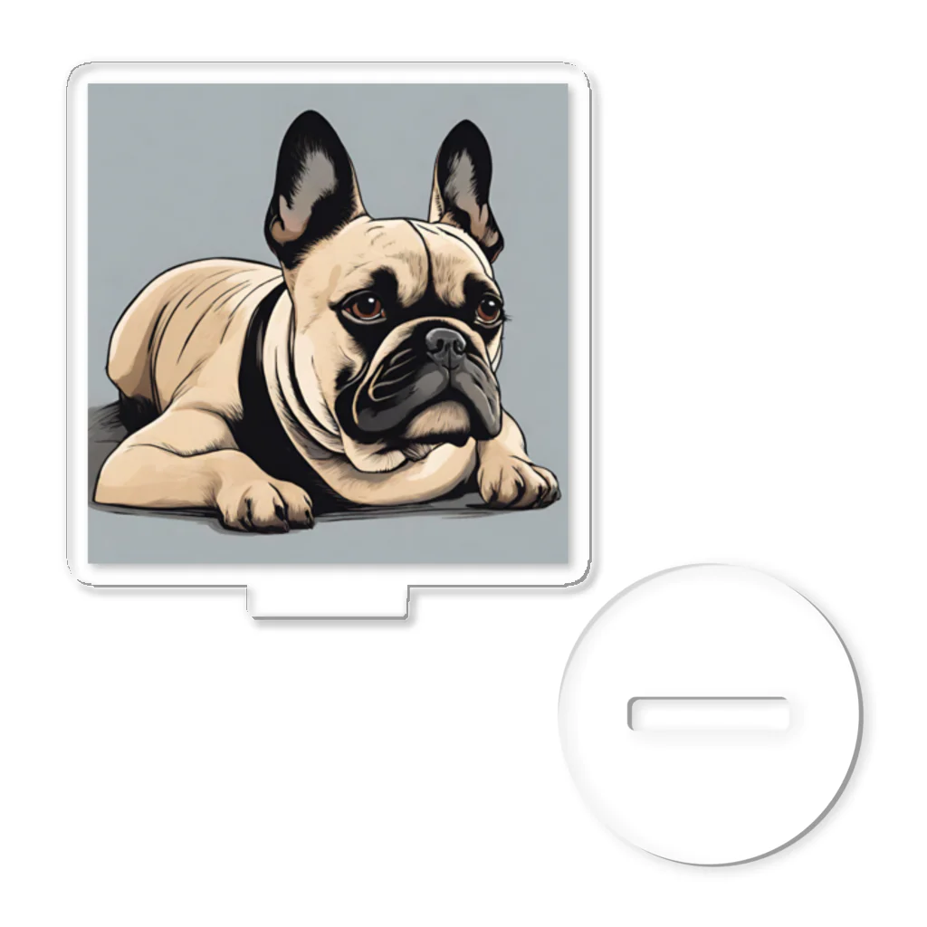 smile_happyのfrench bulldog Acrylic Stand