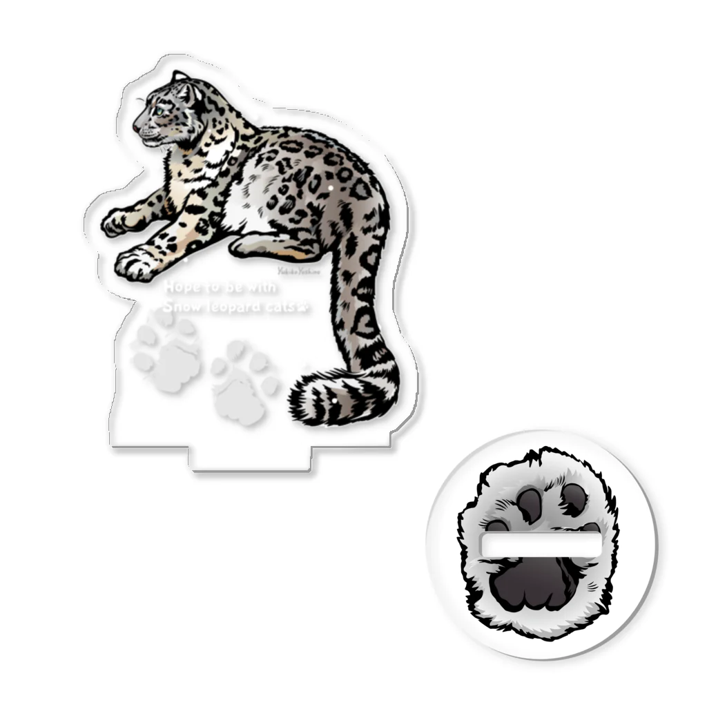 MUSEUM LAB SHOP MITのアクスタ＊ユキヒョウ１　 Snow leopard   アクリルスタンド