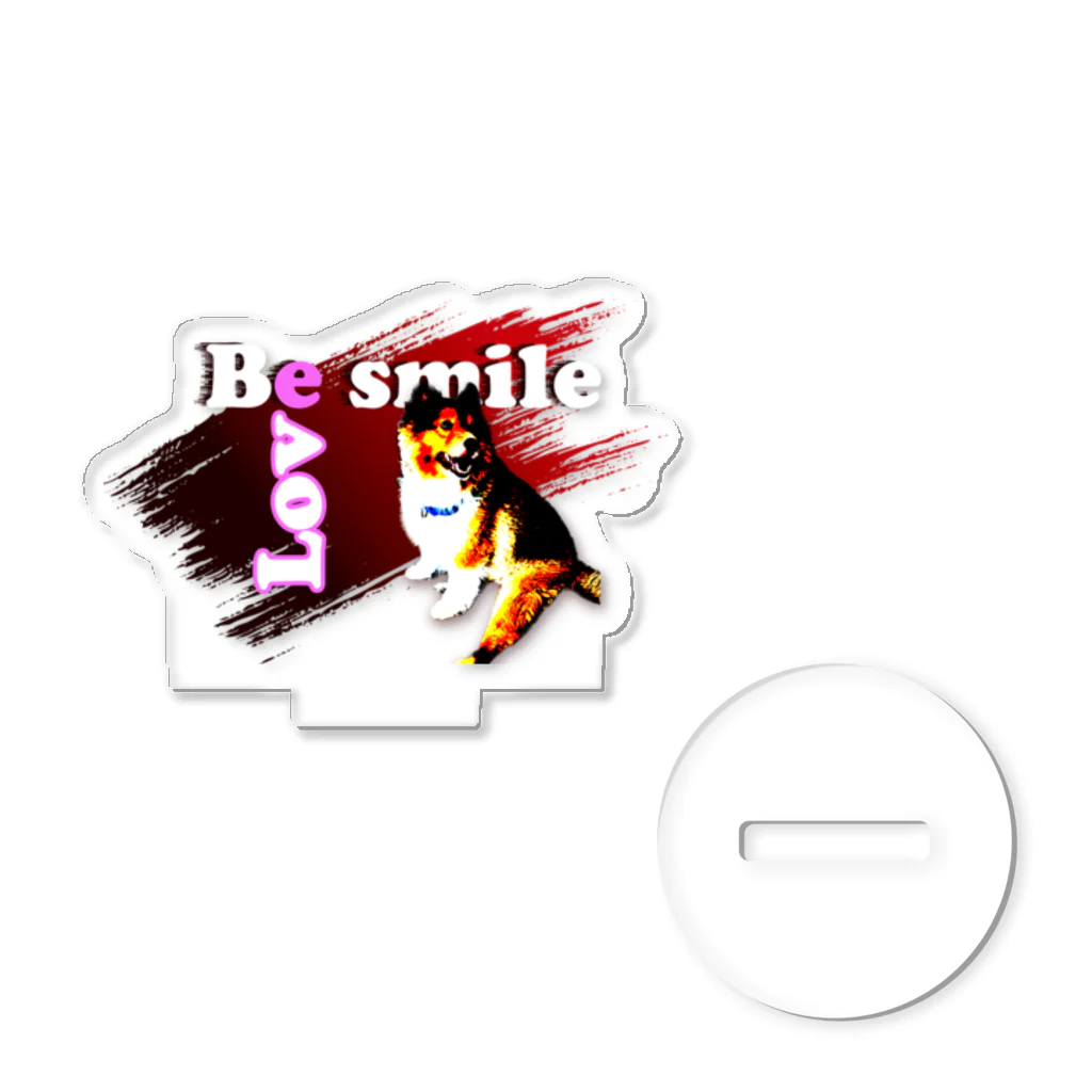 もふもふ犬ソア君SHOPのBe smile♡ アクリルスタンド