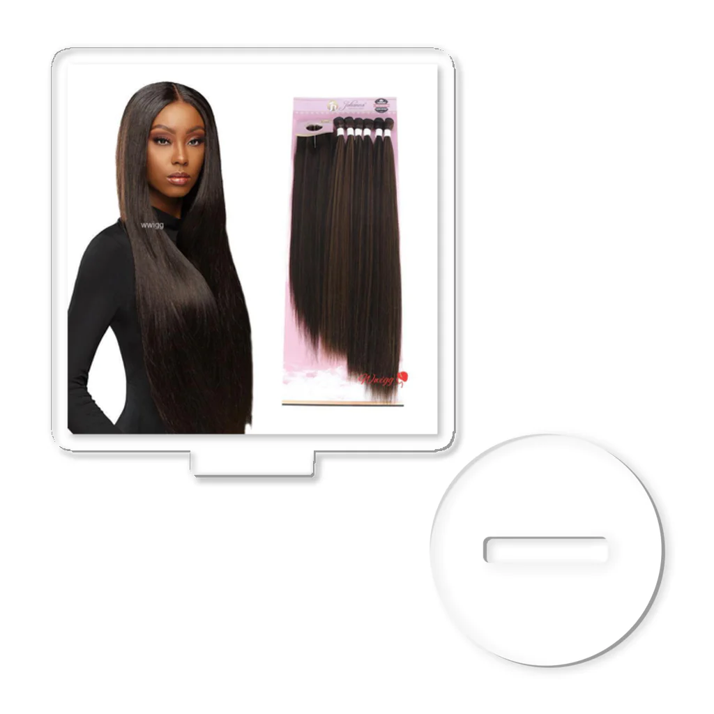 wwigg520のJulianna 2023 Hot Selling Extensions Weave Synthetic Wig Noriko アクリルスタンド