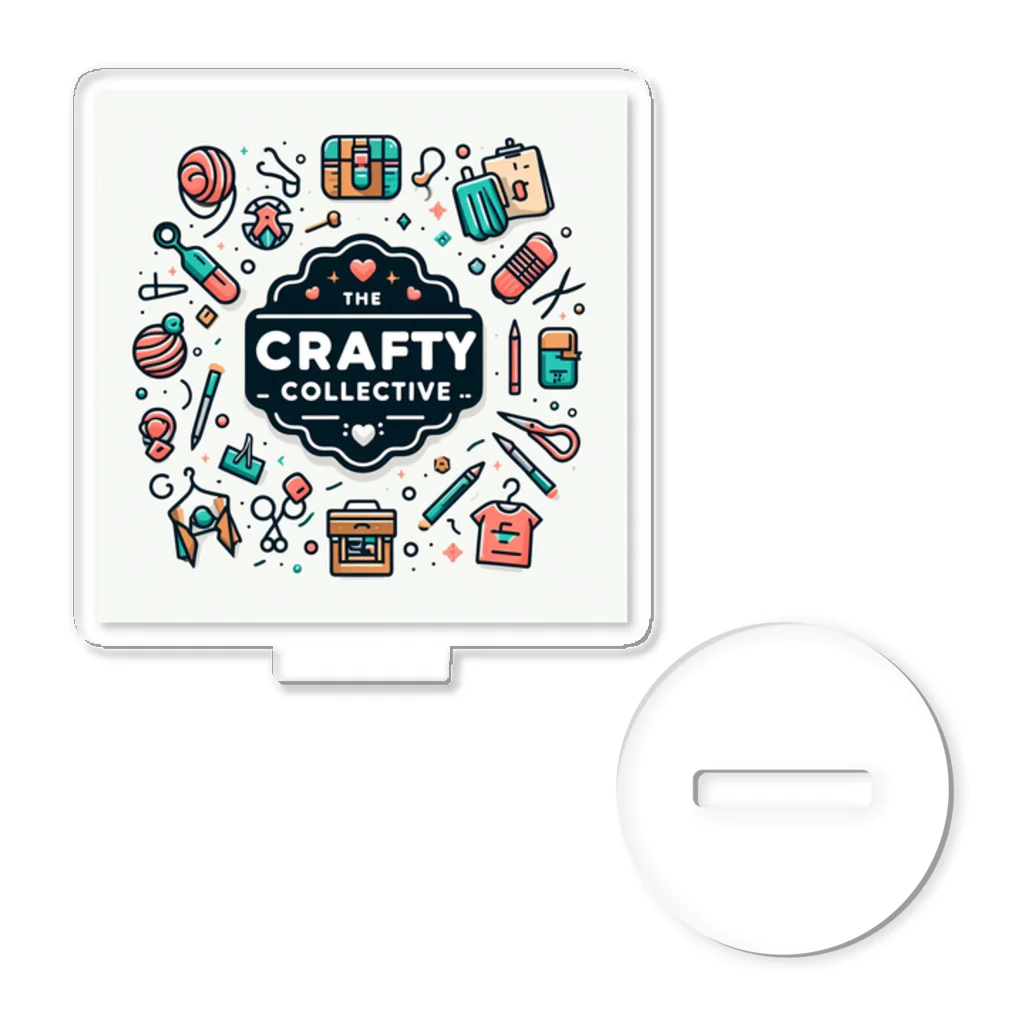 The Crafty CollectiveのThe Crafty Collective のロゴマーク Acrylic Stand