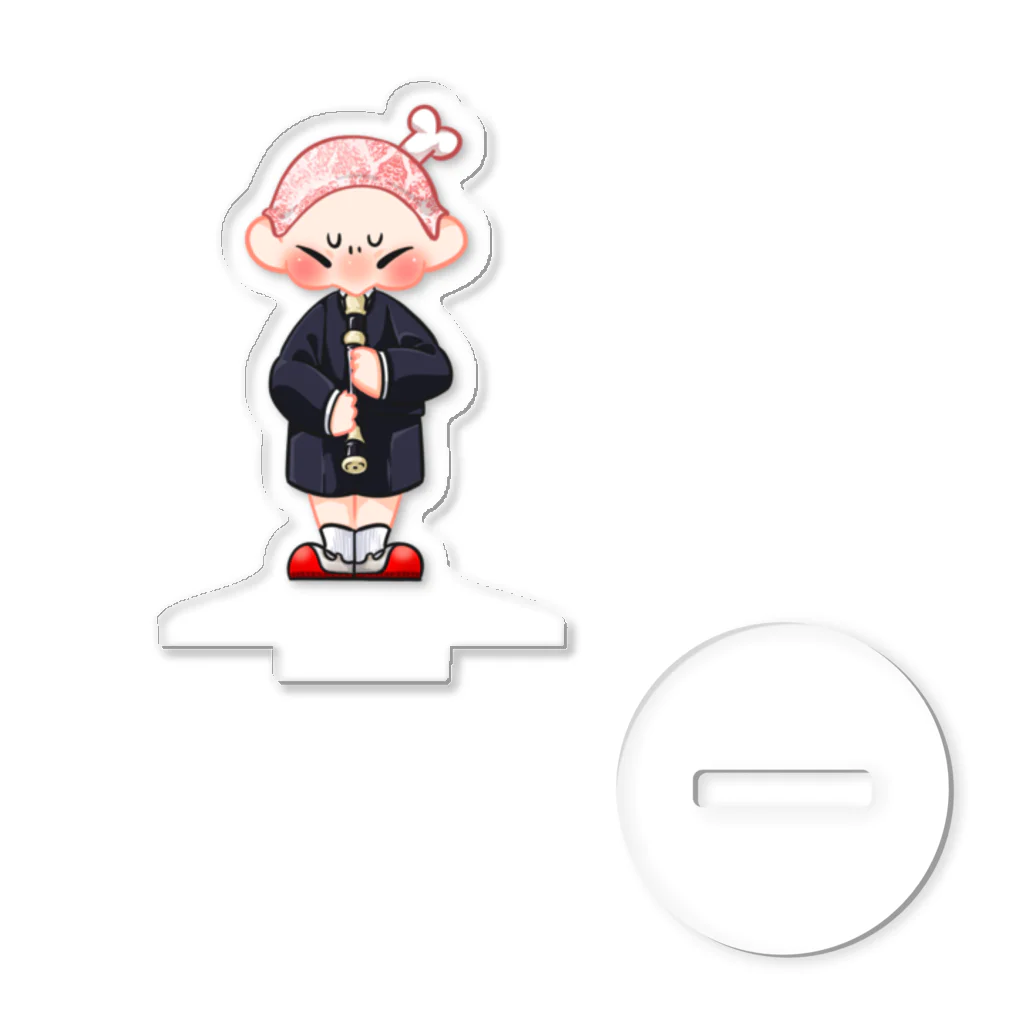 一生金欠マンのふみひとちゃん上手に吹けるかな？ Acrylic Stand