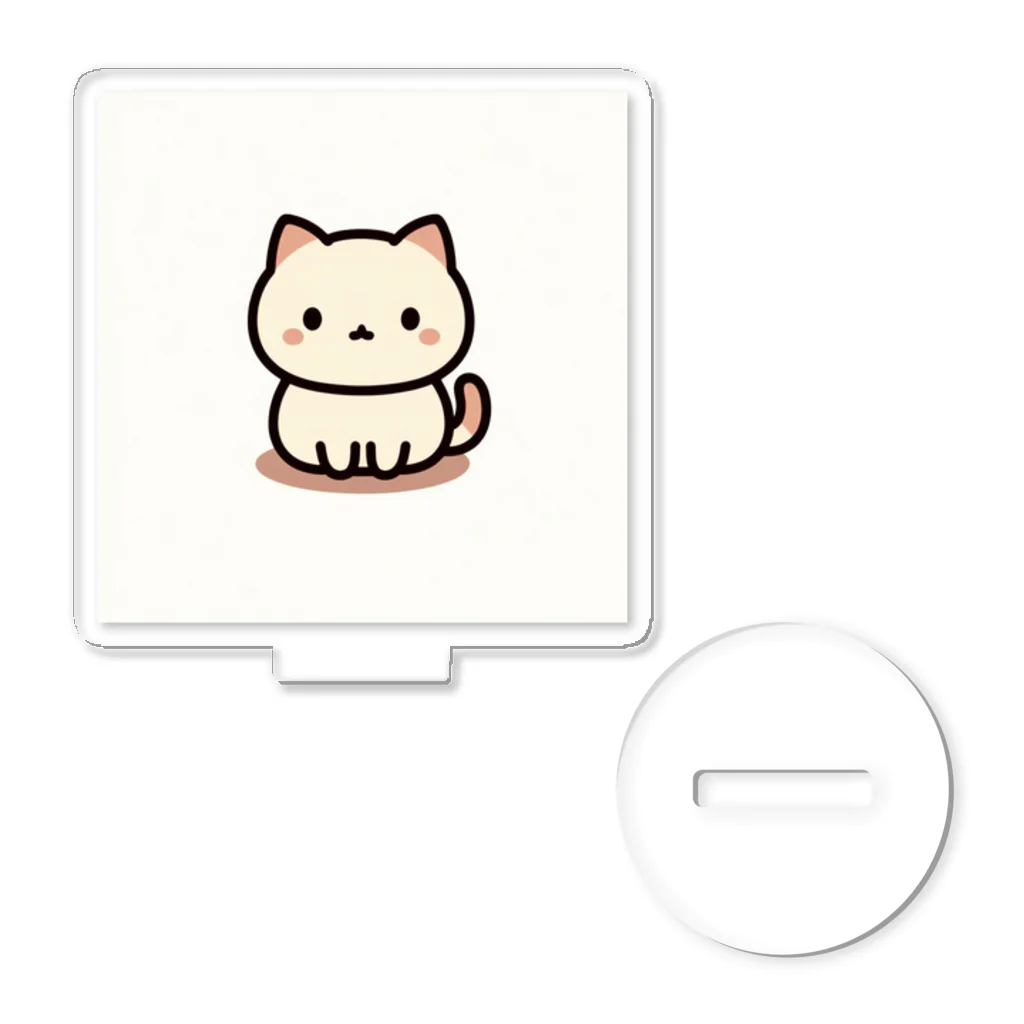 tamの猫のシンプルで可愛いカラーイラスト アクリルスタンド