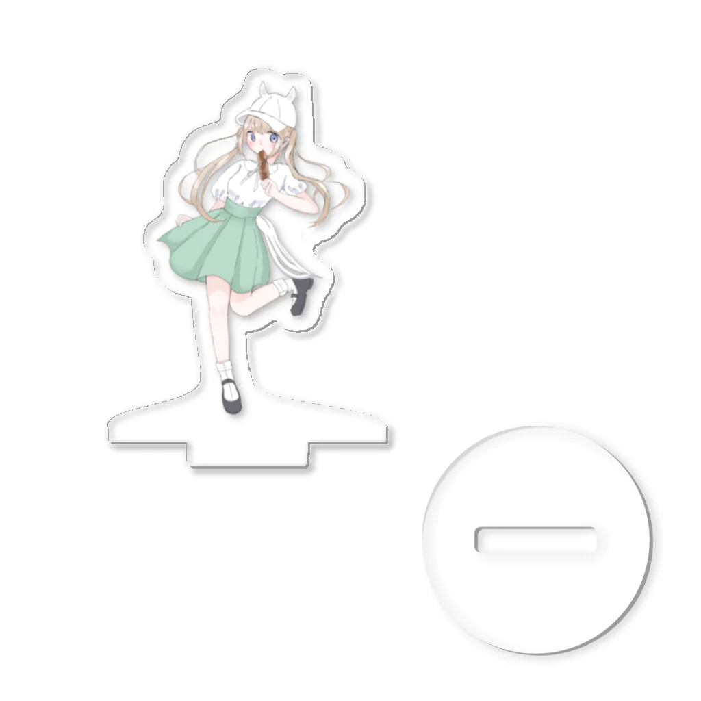 咲耶の白毛うまみみ帽子の女の子 Acrylic Stand