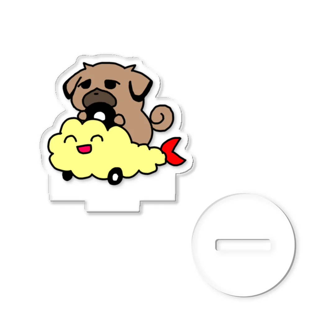 ペキニーズのふぅくん＊のえびふらいだーふぅ アクリルスタンド