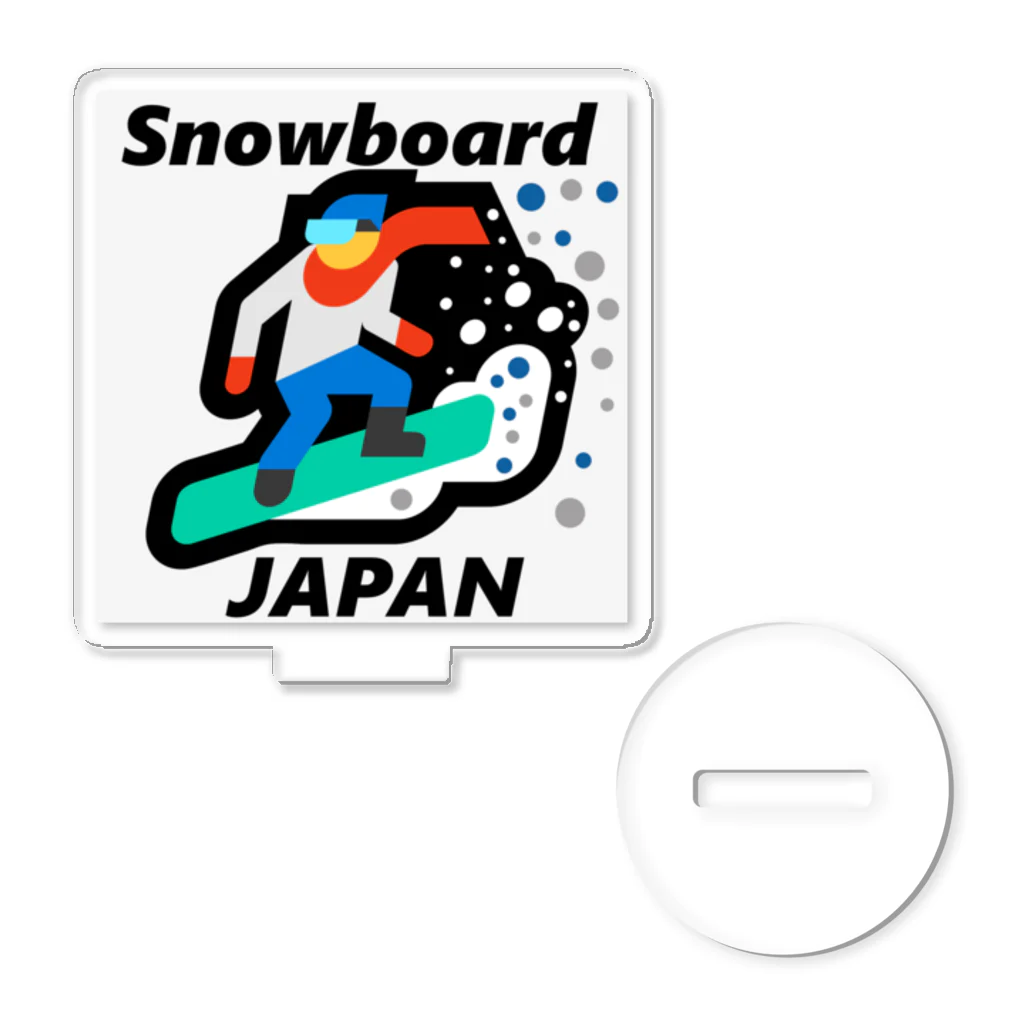 G-HERRINGのスノーボード（ snowboard ）素晴らしいボードライフをお祈りいたします。ご安全に！ アクリルスタンド