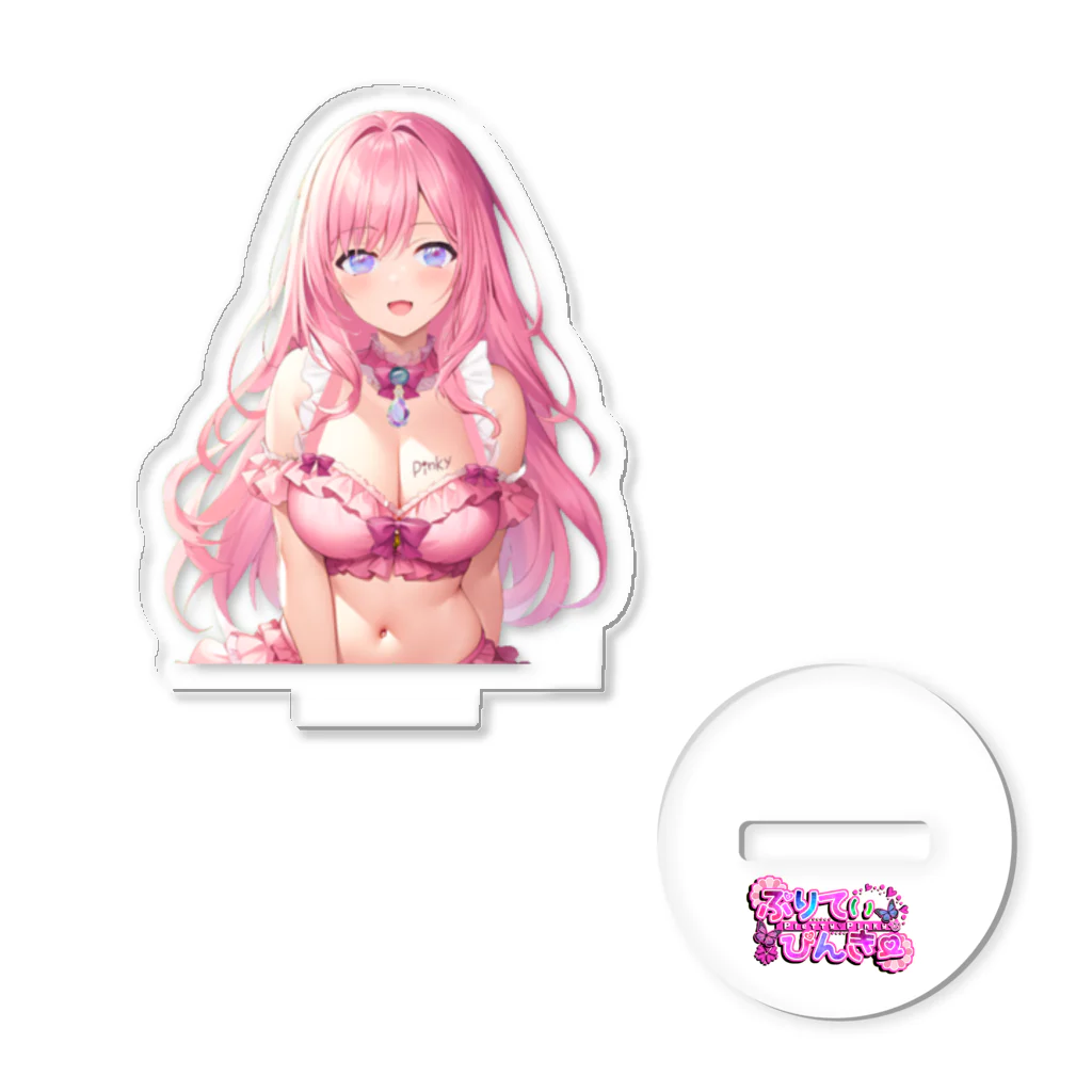 Vtuber「ぷりてぃぴんきー」オフィシャルのVtuber「ぷりてぃぴんきー」アクリルスタンド Acrylic Stand