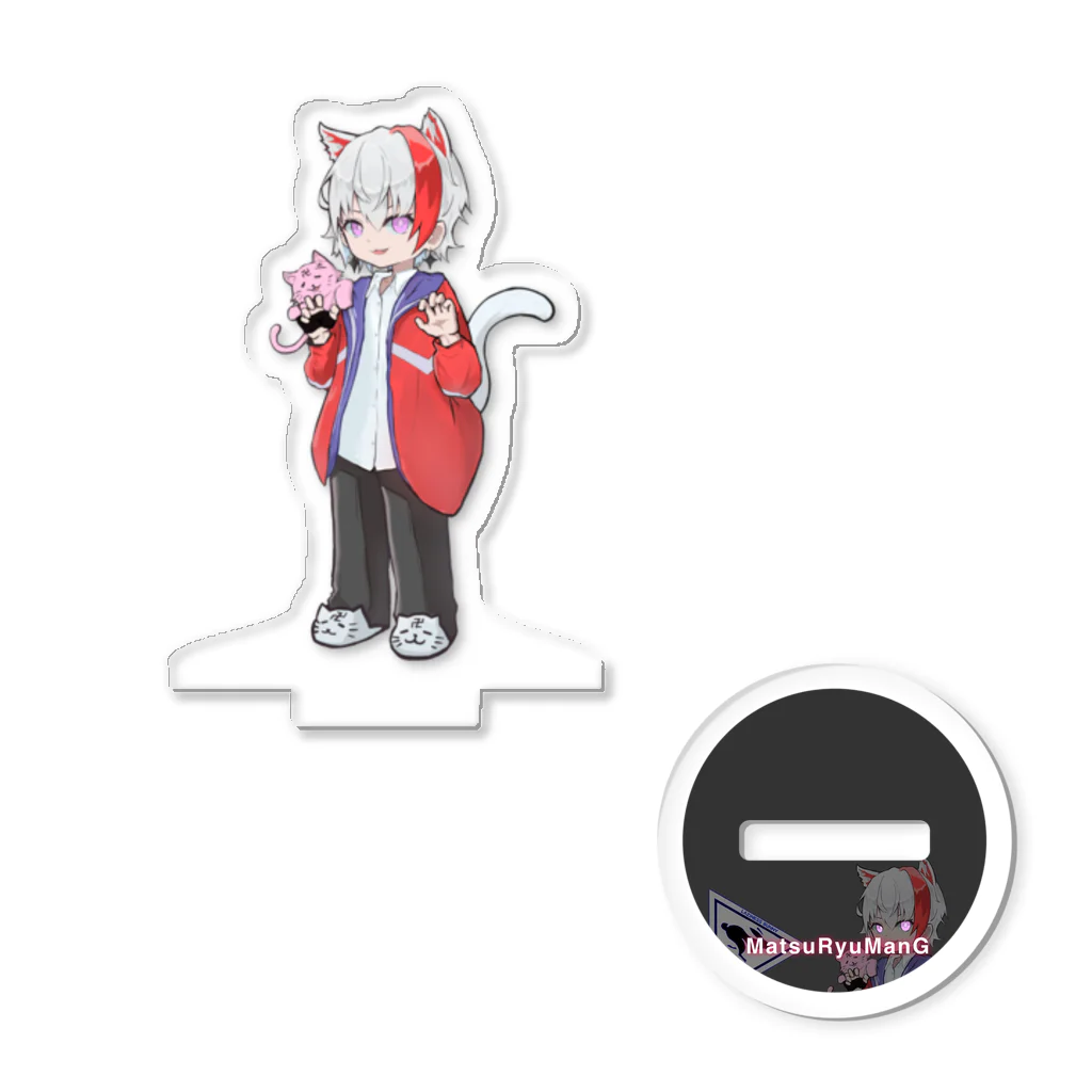 LAZINESS BUNNYのまんじまつりゅーのまじまんじぐっず Acrylic Stand