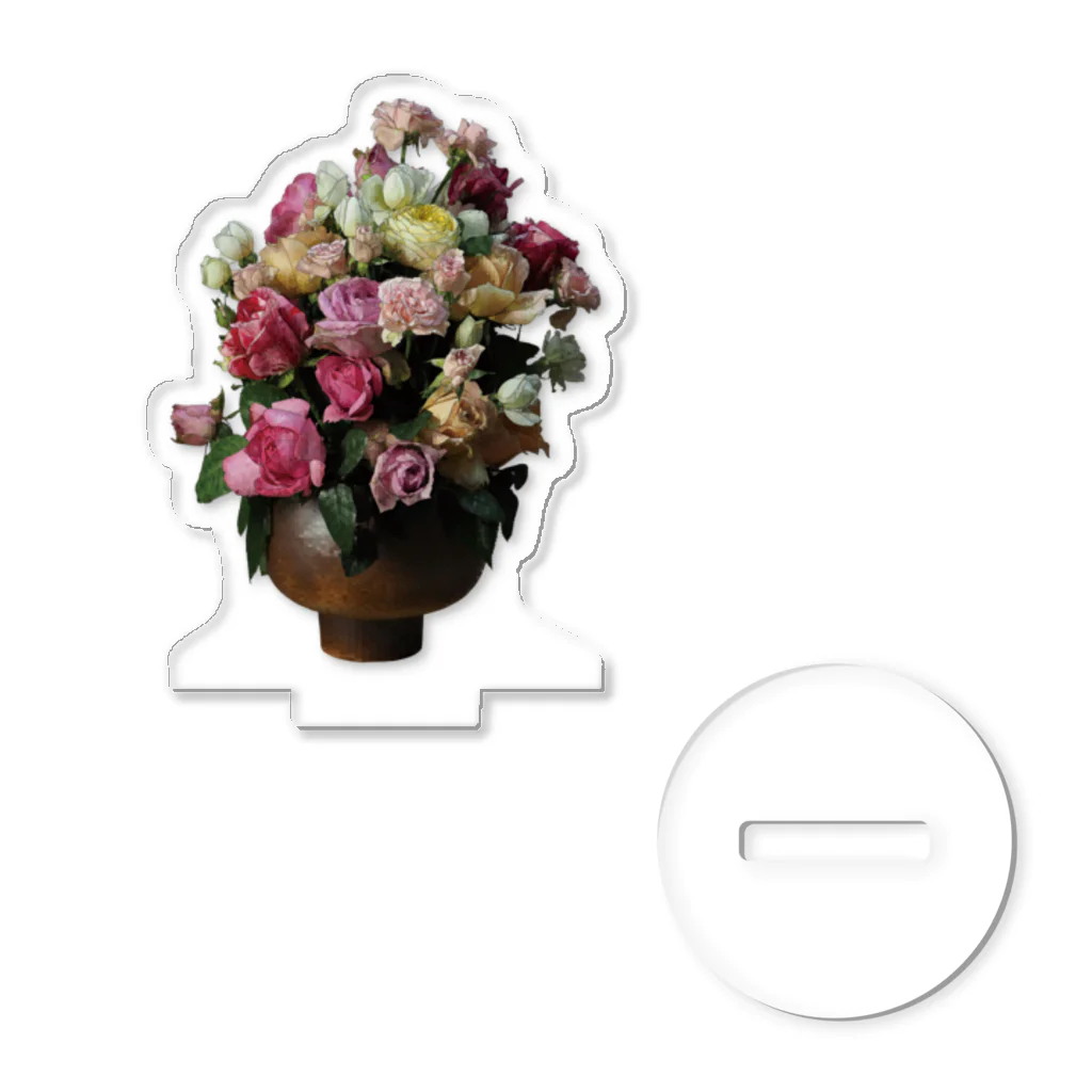 植物の絵師「洋子」の店の薔薇の花束 アクリルスタンド