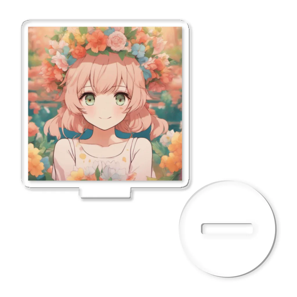 G7のショップの 花咲く彼方の美少女のアートコレクションBeauty Amidst Blossoms - Girl's Art Collection Acrylic Stand