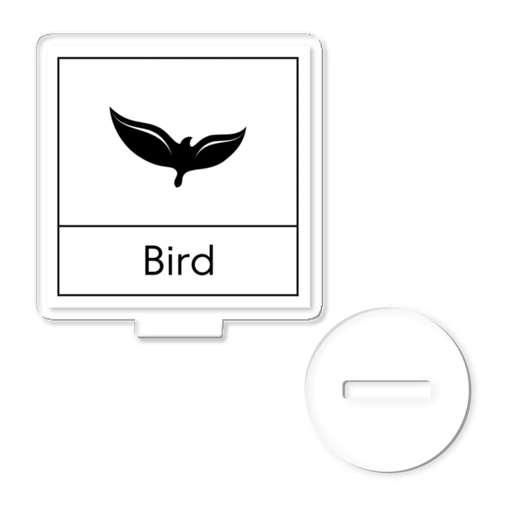 ミニマルくんの四角におさまるBird アクリルスタンド